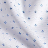RBSP12200135 | White & Blue Neat Print Dress Shirt
