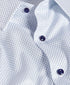RBSP12241155 | White & Navy Micro Neat Print Dress Shirt