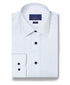 RBSP12241155 | White & Navy Micro Neat Print Dress Shirt