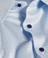 RBSP12600135 | White & Blue Geometric Print Dress Shirt