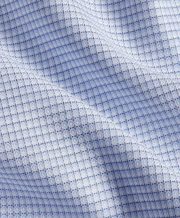 RBSP12800454 | Sky Dobby Micro Check Dress Shirt