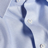 RBSP12800454 | Sky Dobby Micro Check Dress Shirt