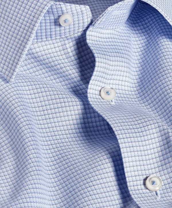 RBSP12800454 | Sky Dobby Micro Check Dress Shirt