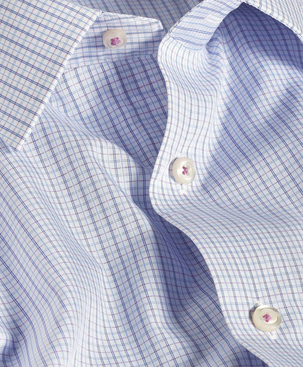 RBSP12802144 | White & Berry Dobby Check Dress Shirt
