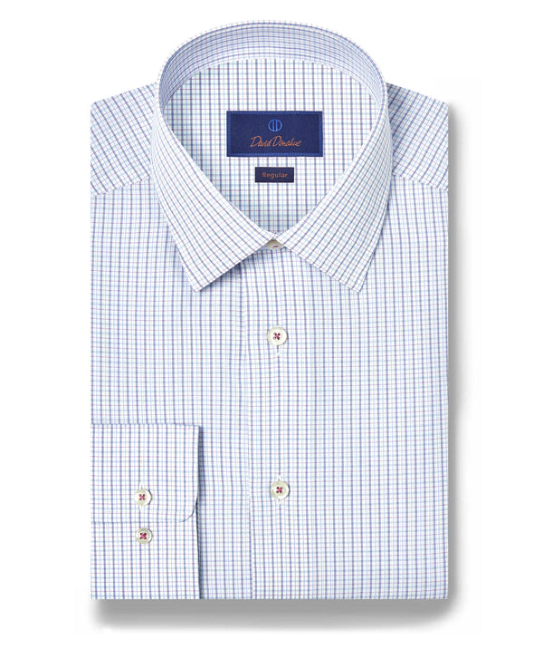 RBSP12802144 | White & Berry Dobby Check Dress Shirt