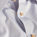 RBSP12803102 | White & Chocolate Poplin Check Dress Shirt