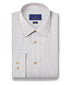 RBSP12803102 | White & Chocolate Poplin Check Dress Shirt