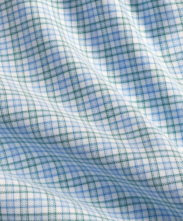 RBSP12804448 | Blue & Green Twill Check Dress Shirt