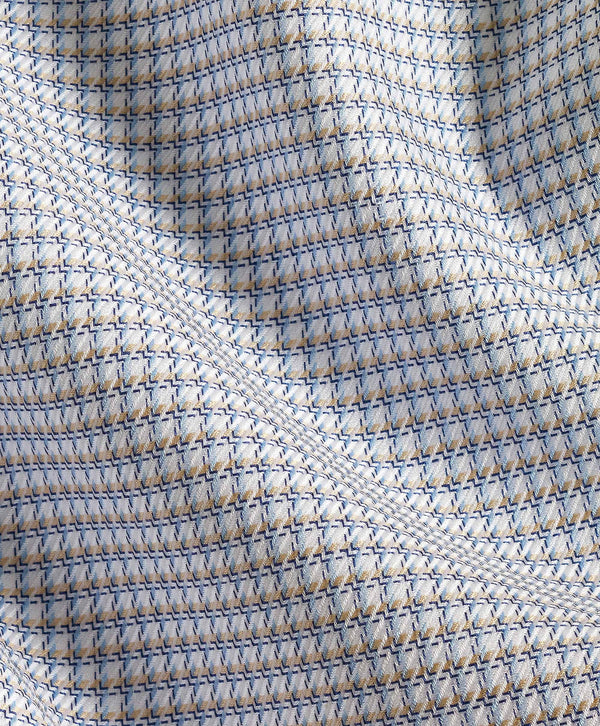 RBSP12807124 | White & Dune Micro Check Dress Shirt