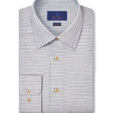 RBSP12807124 | White & Dune Micro Check Dress Shirt