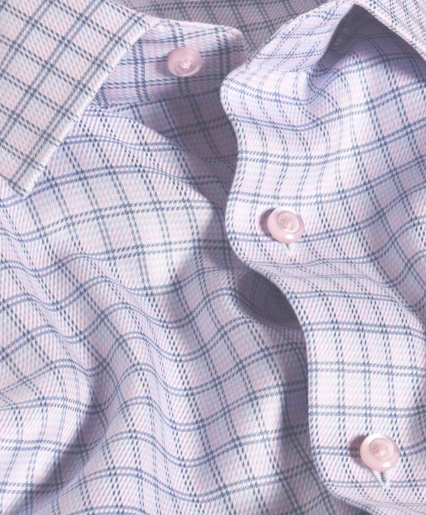 RBSP12812467 | Blue & Pink Twill Check Dress Shirt