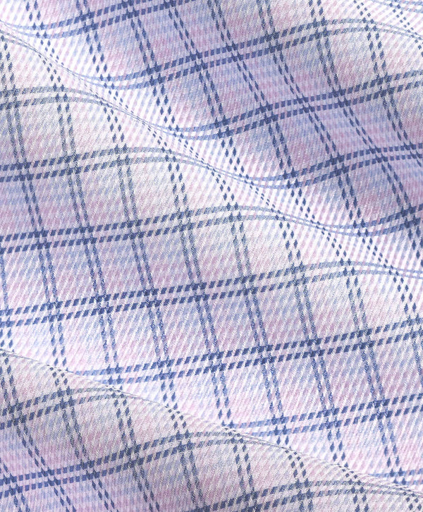 RBSP12812467 | Blue & Pink Twill Check Dress Shirt