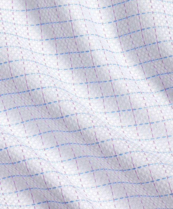 RBSP12845144 | White & Berry Dobby Check Dress Shirt