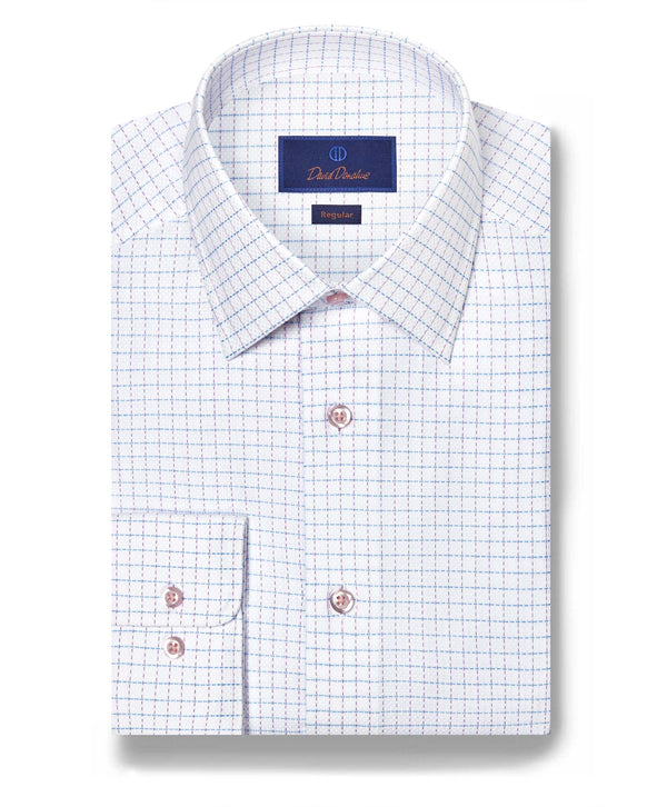RBSP12845144 | White & Berry Dobby Check Dress Shirt