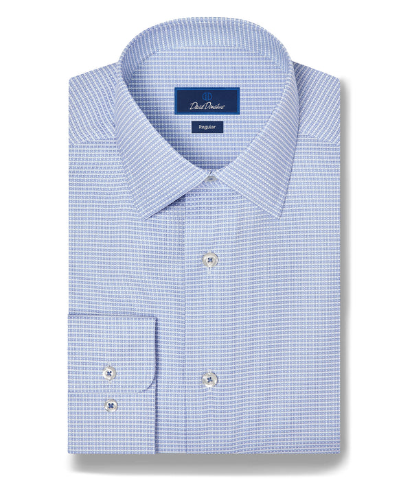 RBSP13002402 | Blue & Sky Micro Dobby Dress Shirt