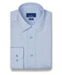 RBSP13601135 | White & Blue Geometric Print Dress Shirt