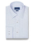 RBSP13800155 | White & Navy Dobby Check Dress Shirt