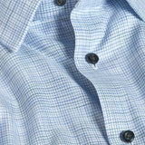 RBSP13805448 | Blue & Green Twill Check Dress Shirt