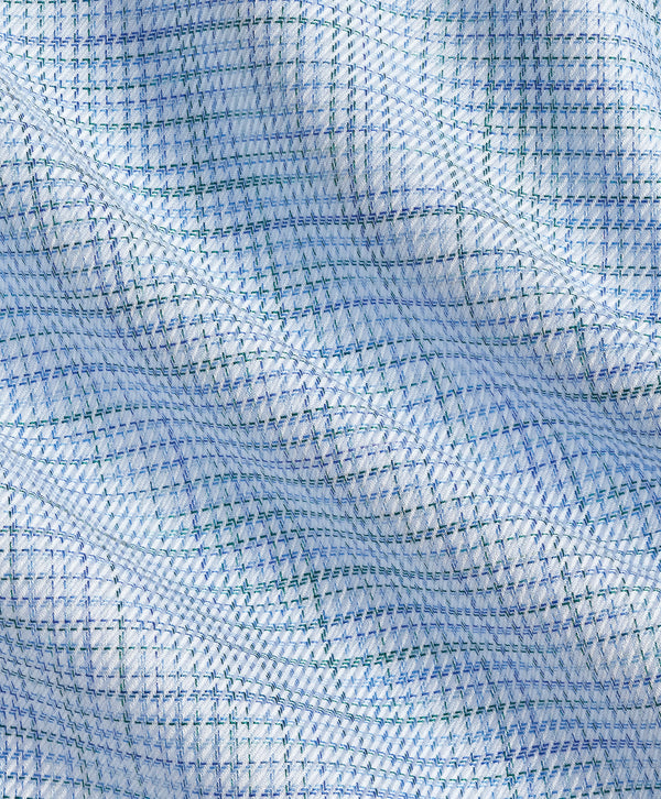 RBSP13805448 | Blue & Green Twill Check Dress Shirt
