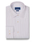 RBSP13806182 | White & Orange Micro Check Dress Shirt
