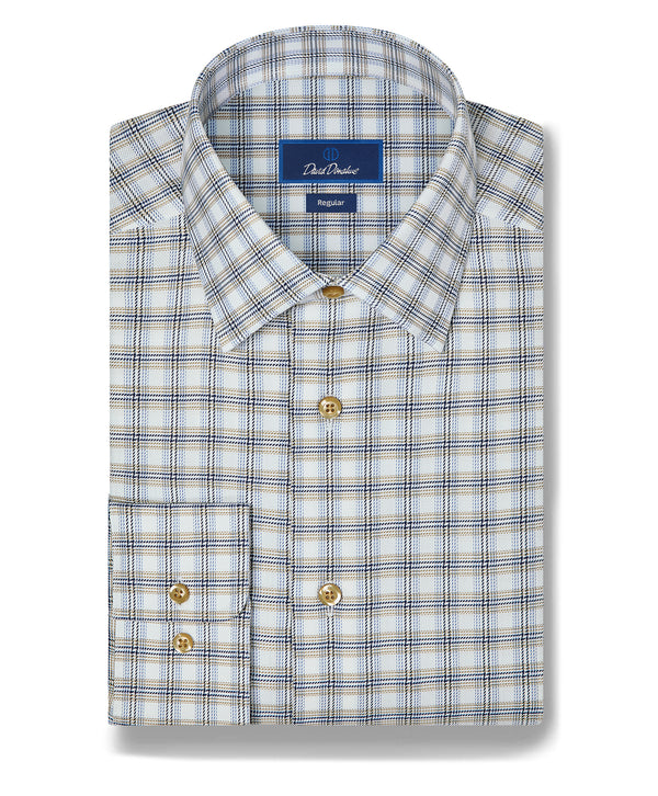 RBSP13808296 | Dune & Blue Dobby Check Dress Shirt
