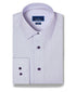 RBSP13811137 | White & Purple Textured Check Dress Shirt