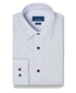 RBSP13812457 | Blue & Merlot Dobby Check Dress Shirt