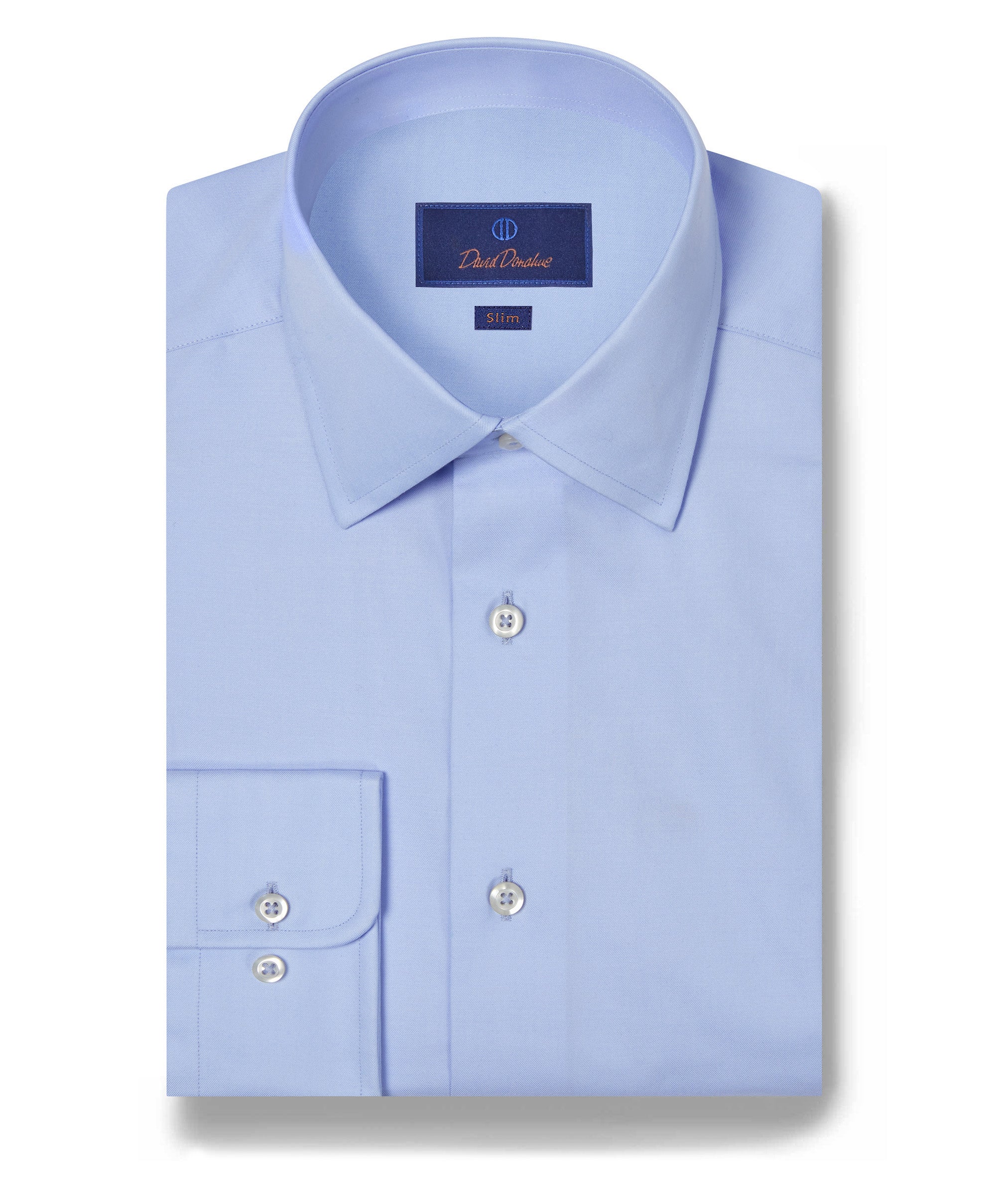 SBCSP4130454 | Super Fine Twill Dress Shirt David Donahue SBCSP4130454 | Super Fine Twill Dress Shirt David Donahue