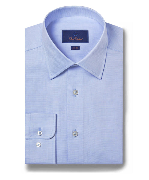 SBSP02100454 | Light Blue Dobby Weave Dress Shirt