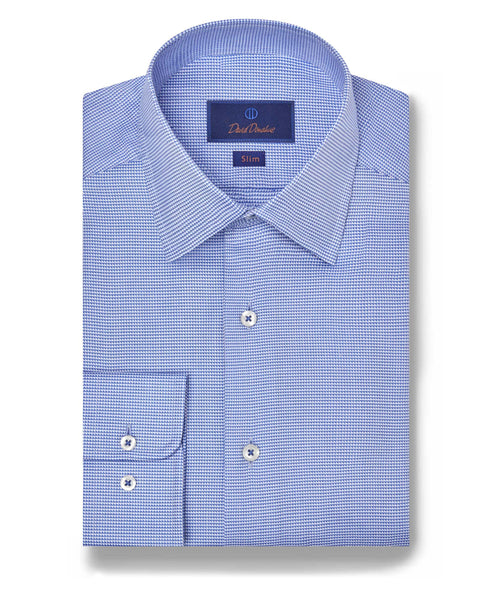 SBSP07008402 | Blue & Sky Micro Geometric Dress Shirt