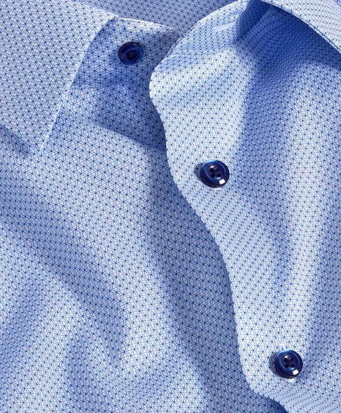 SBSP11006454 | Sky Micro Print Dress Shirt
