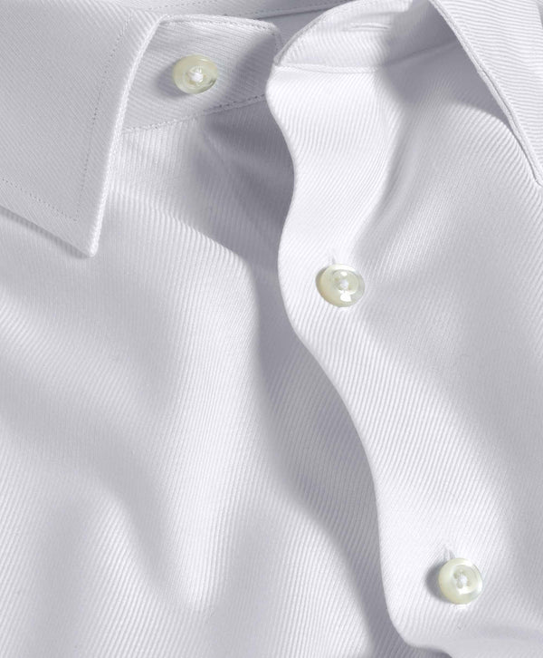 SBSP11100110 | White Twill Stretch Dress Shirt