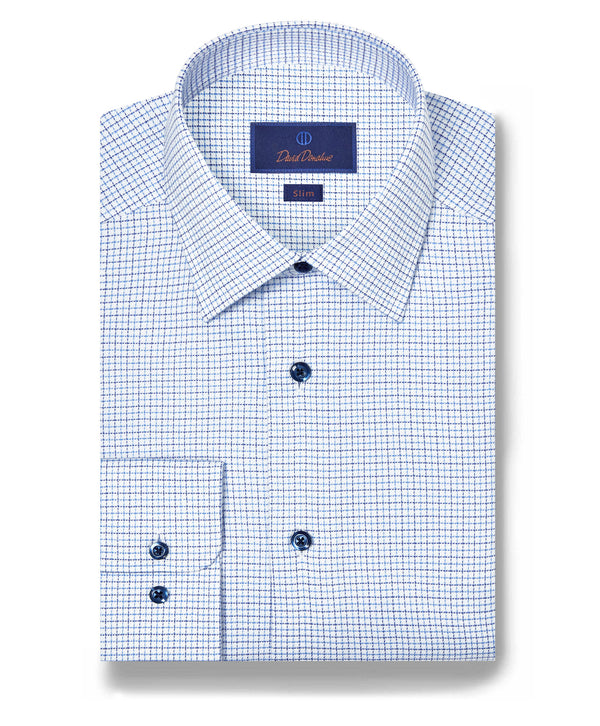 david donahue dress shirts sale Neat Diamond Shirt TBSP11202 Wht/Choco 102 / 18 / 34x35 The refined weave drapes cleanly and resists wrinkling DAVID DONAHUE SALE 23