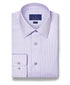 SBSP12815551 | Lilac & White Check Stretch Dress Shirt 