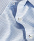 SBSP12816135 | White & Blue Twill Check Stretch Dress Shirt