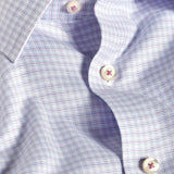 SBSP12816144 | White & Berry Twill Check Stretch Dress Shirt