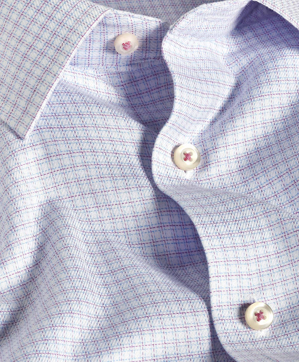 berry dress shirt Borriello - Berry Check Dress Shirt