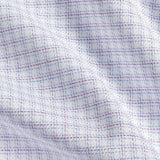 SBSP12816144 | White & Berry Twill Check Stretch Dress Shirt