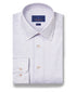 SBSP12816144 | White & Berry Twill Check Stretch Dress Shirt