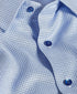 SBSP12843456 | Sky & Navy Check Stretch Dress Shirt