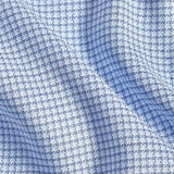 SBSP12843456 | Sky & Navy Check Stretch Dress Shirt