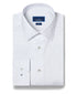 SBSP13200135 | White & Blue Micro Neat Print Stretch Dress Shirt