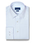 SBSP13819136 | White & Sky Twill Check Stretch Dress Shirt