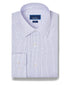 SBSP13820518 | Purple & Sky Twill Micro Check Stretch Dress Shirt