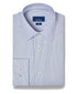 SBSP13950407 | Navy & White Twill Stripe Stretch Dress Shirt