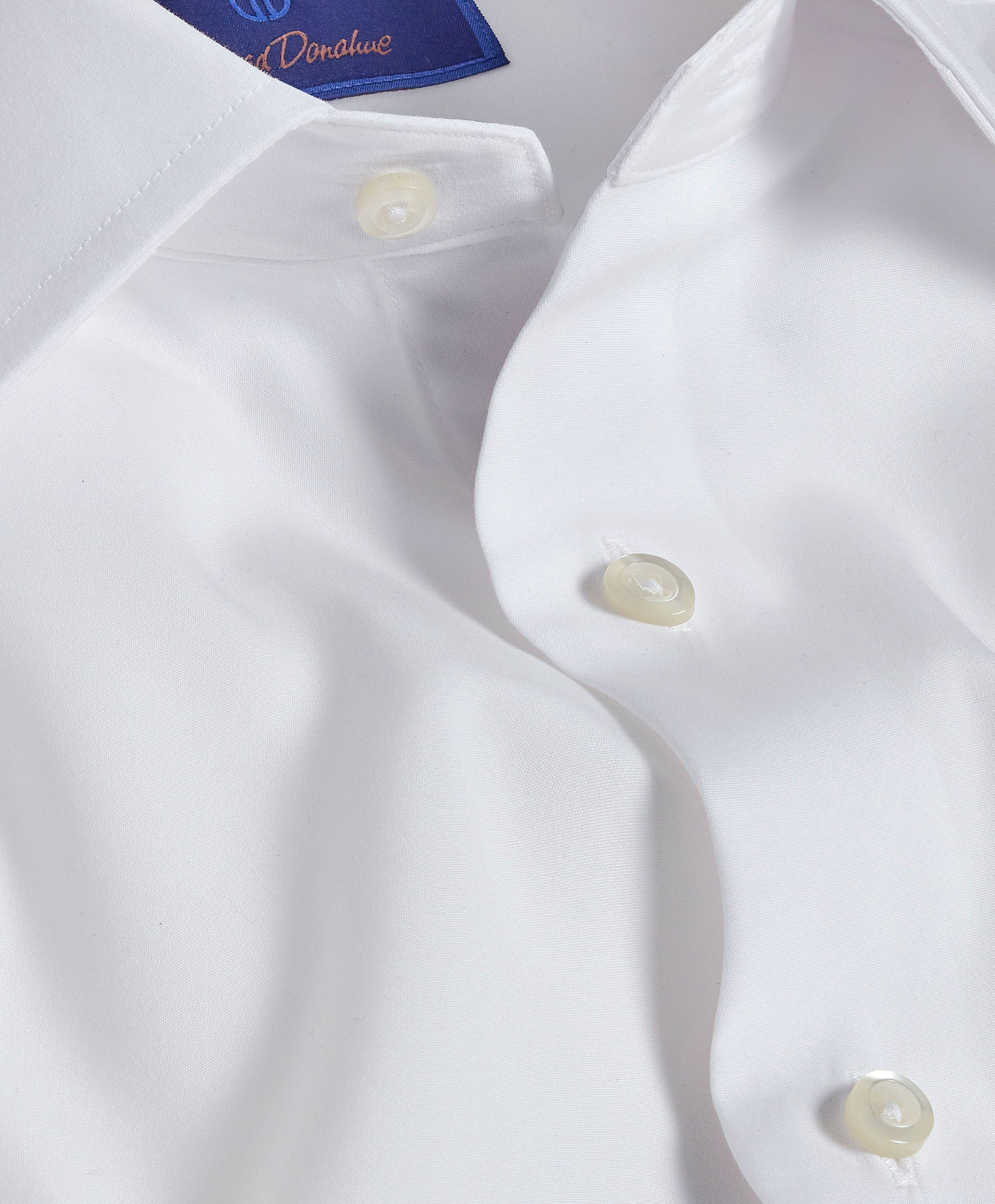 slim fit dress slacks Fenicia White Poplin Cotton French Cuff Dress Shirt EU 38 New US 15 main image 1