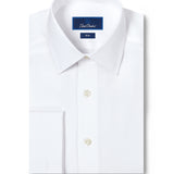 SFCSP6110110 | White Broadcloth French Cuff Dress Shirt