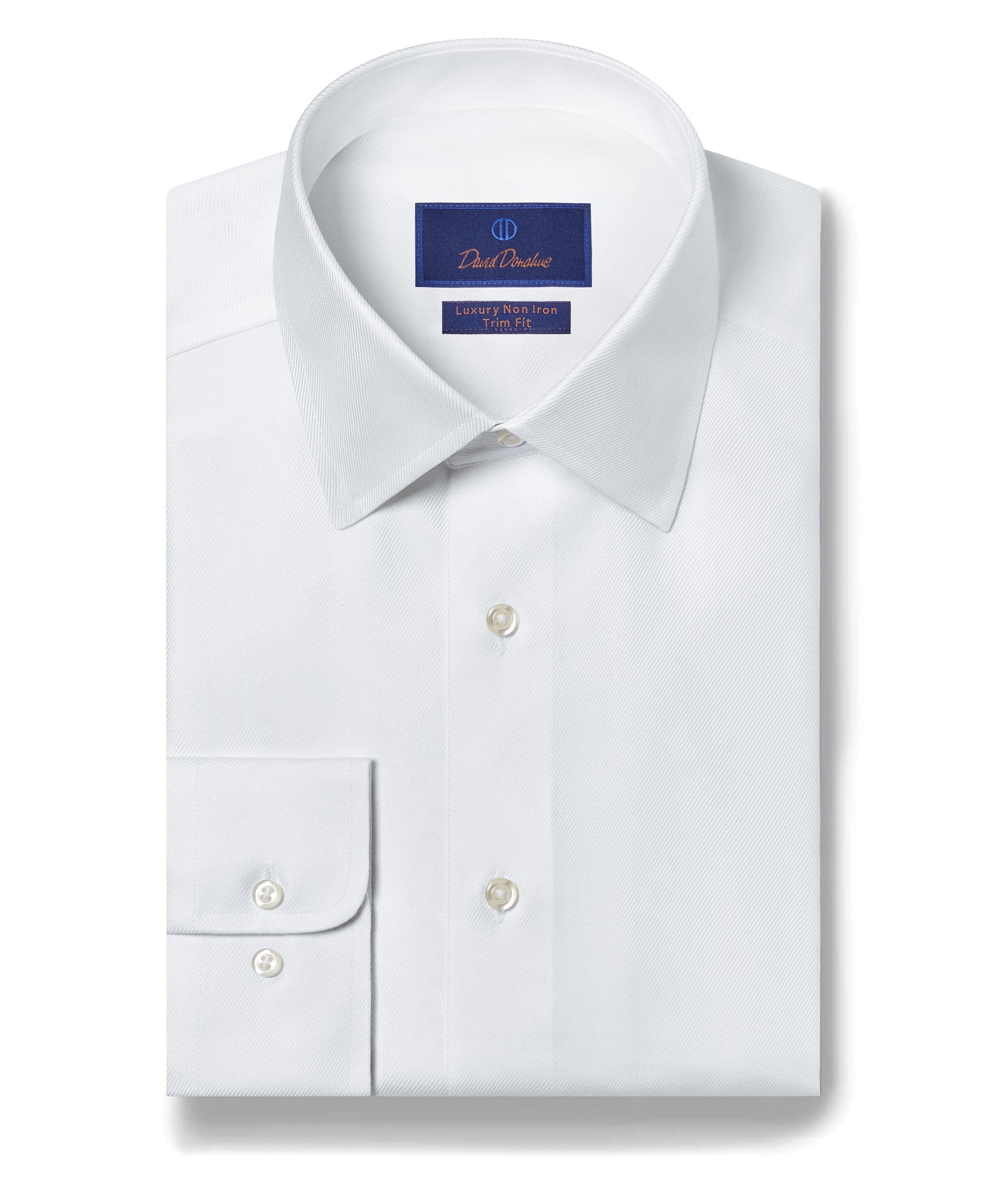 TBCSP3100110 | White Non-Iron Dress Shirt David Donahue TBCSP3100110 | White Non-Iron Dress Shirt David Donahue