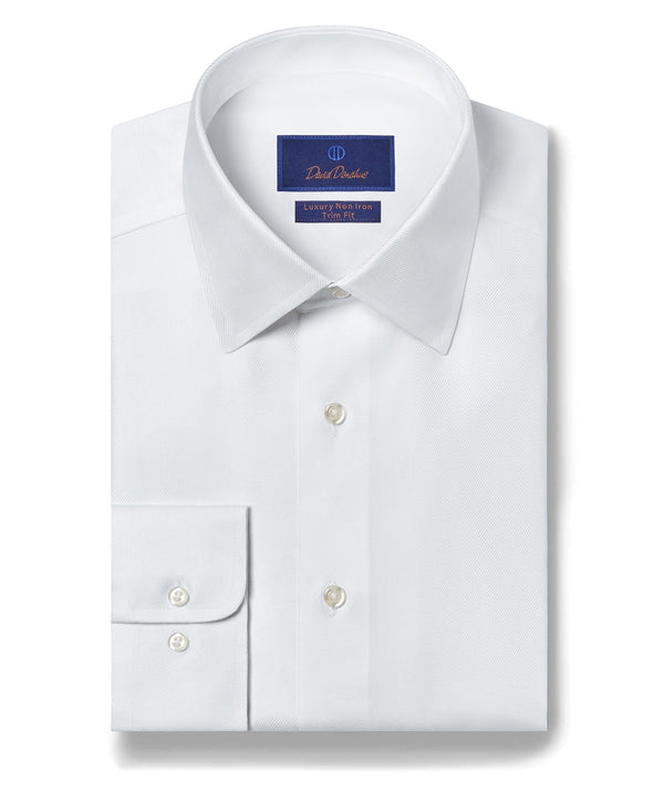 TBCSP3100110 | White Non-Iron Dress Shirt David Donahue TBCSP3100110 | White Non-Iron Dress Shirt David Donahue