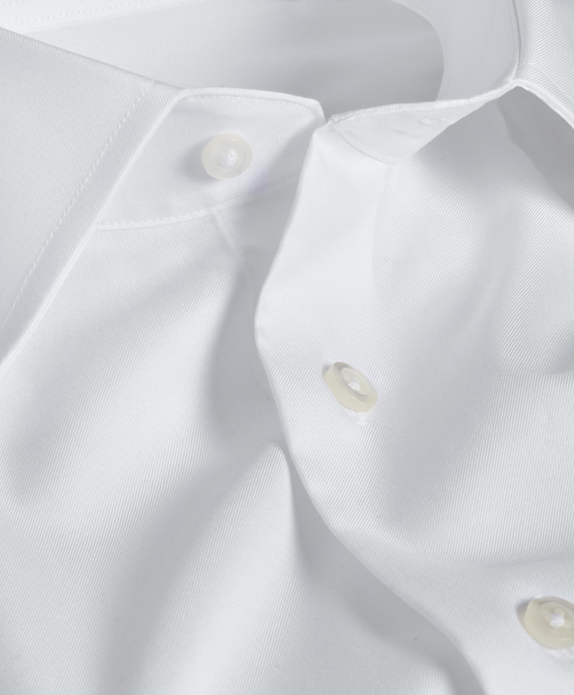 twill dress shirts Wrinkle-Resistant Stretch White Shirt No Pocket / Premium Custom Buttons The Easy Modern Fit Performance Knit Twill